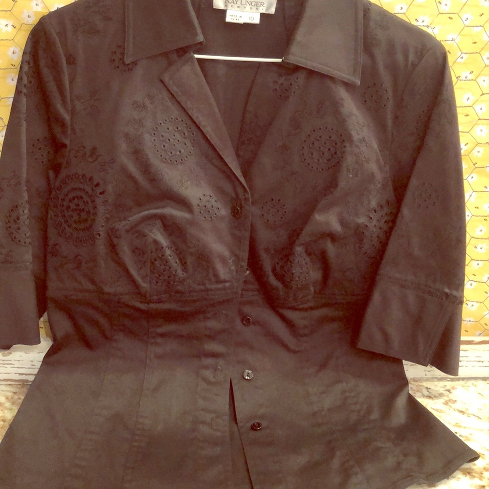Black button up